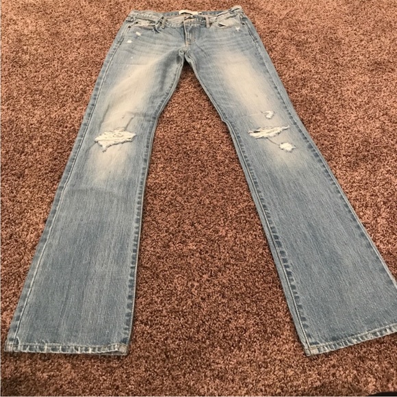 Abercrombie & Fitch Light Blue Jeans Abercrombie & Fitch 4x33.5 0174 - Picture 2 of 4